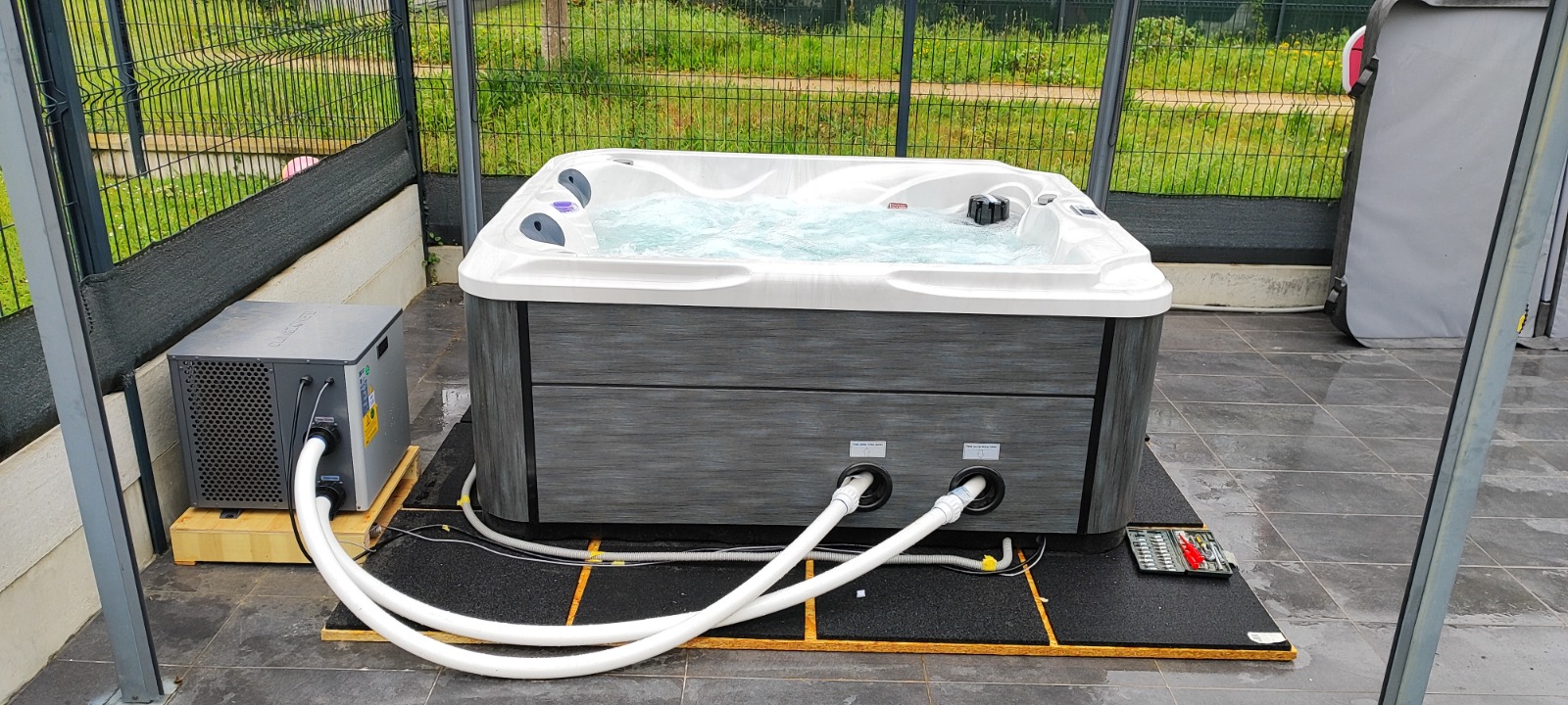 Installation spa jacuzzi